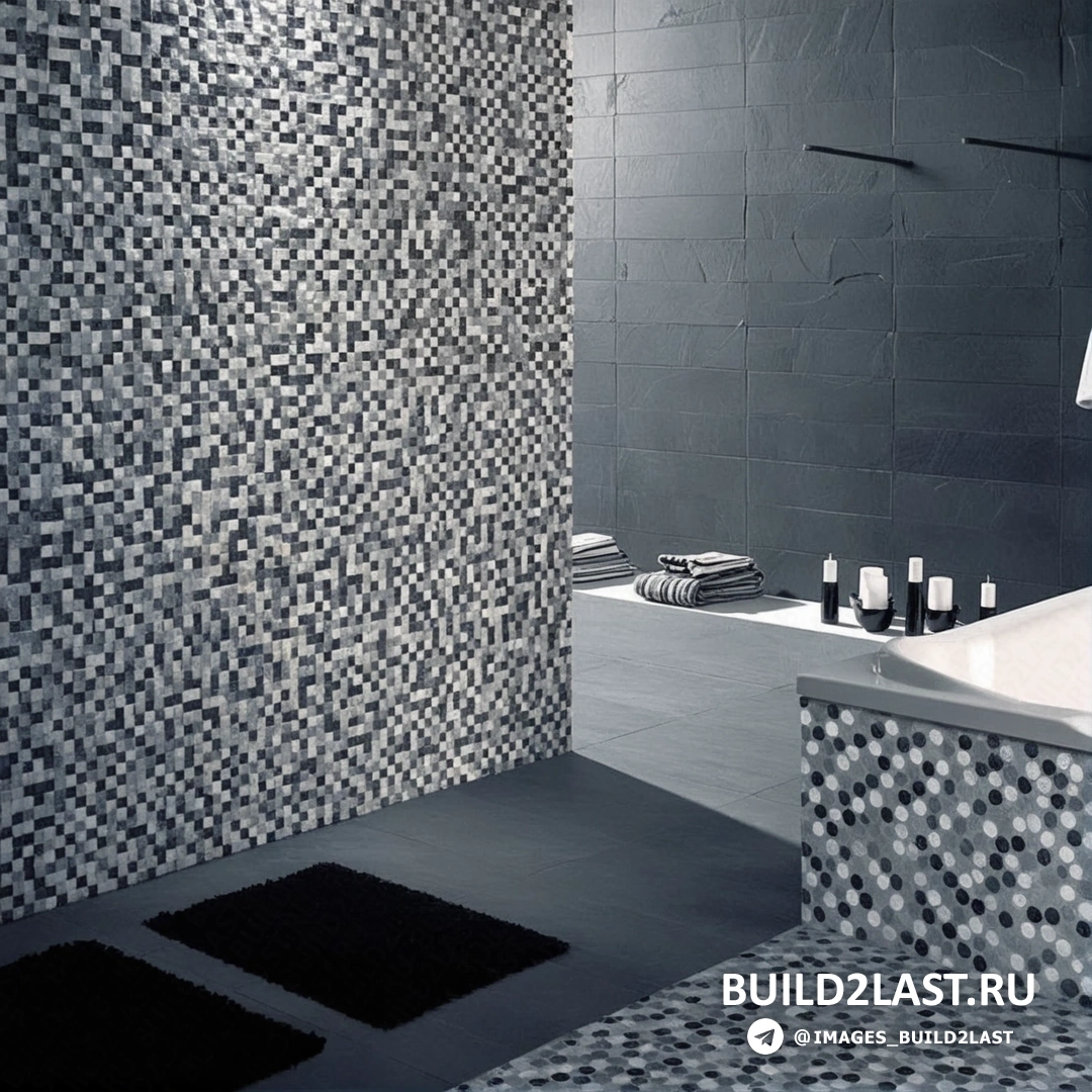 Барокко-стиль в санузле с золотистой мозаикой и роскошными зеркалами