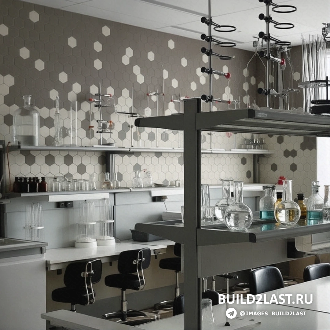 Бассейн школы с мозаичными стенами и точечным освещением, оформленный в авангардном стиле.