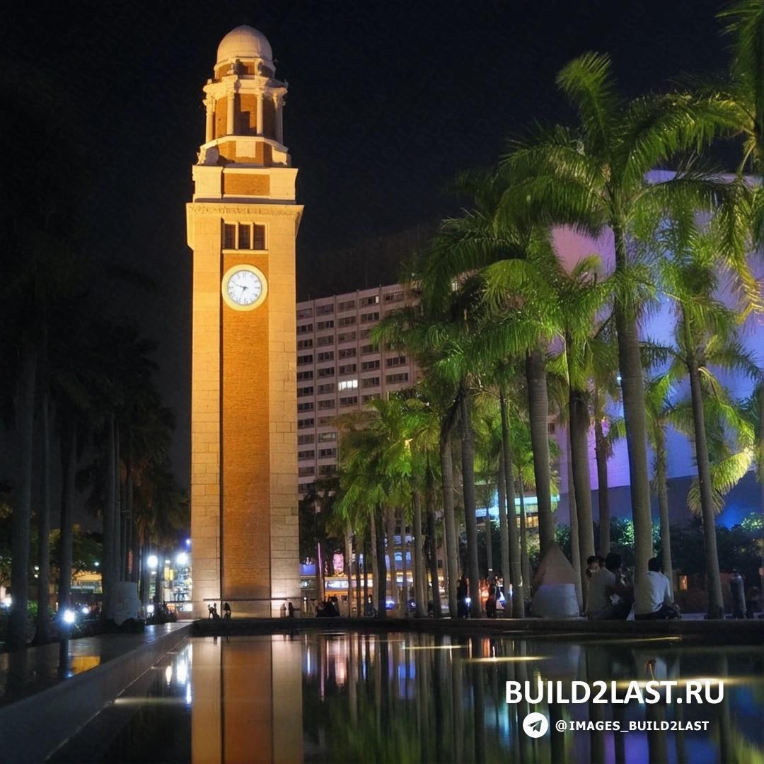 Древний храм в Гонконге с красочными крышами и статуями