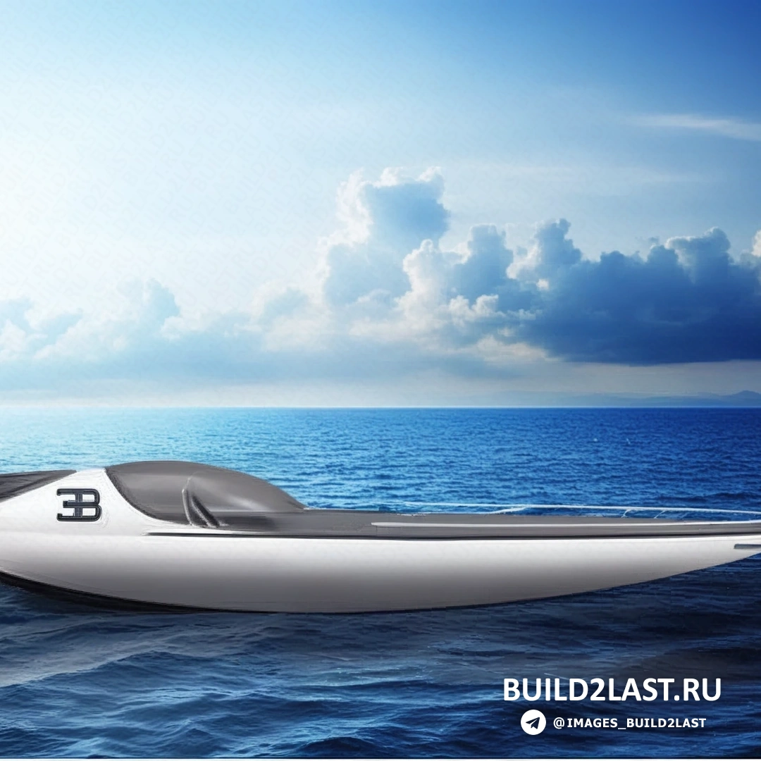 Интерьер яхты Bugatti Atlantean Racing Yacht, салон с высокотехнологичной отделкой