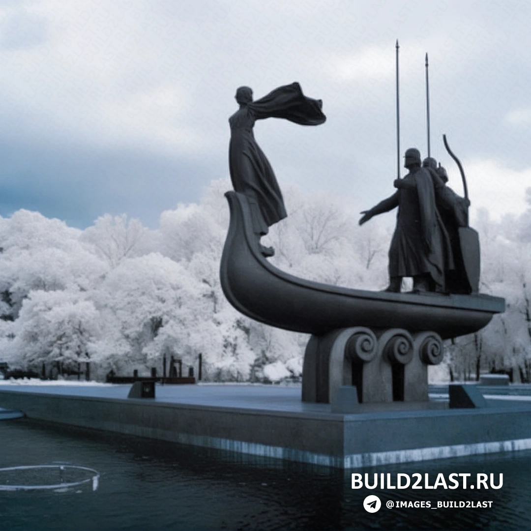 Изумительный инфракрасный снимок Андреевского спуска, где архитектурные детали выделяются благодаря тепловым различиям