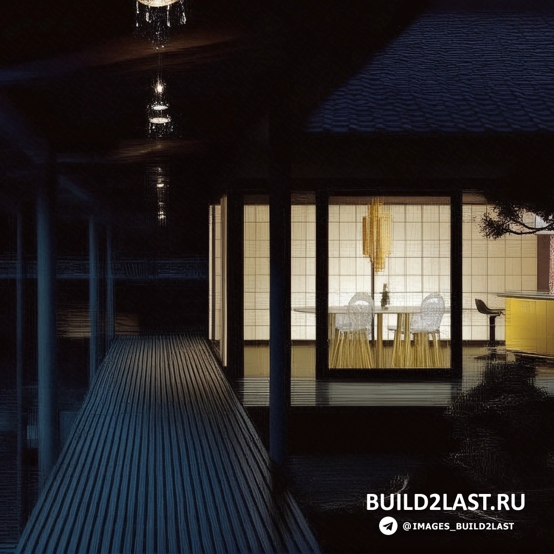 Кухонный остров с японским стилем, встроенной техникой и натуральными материалами