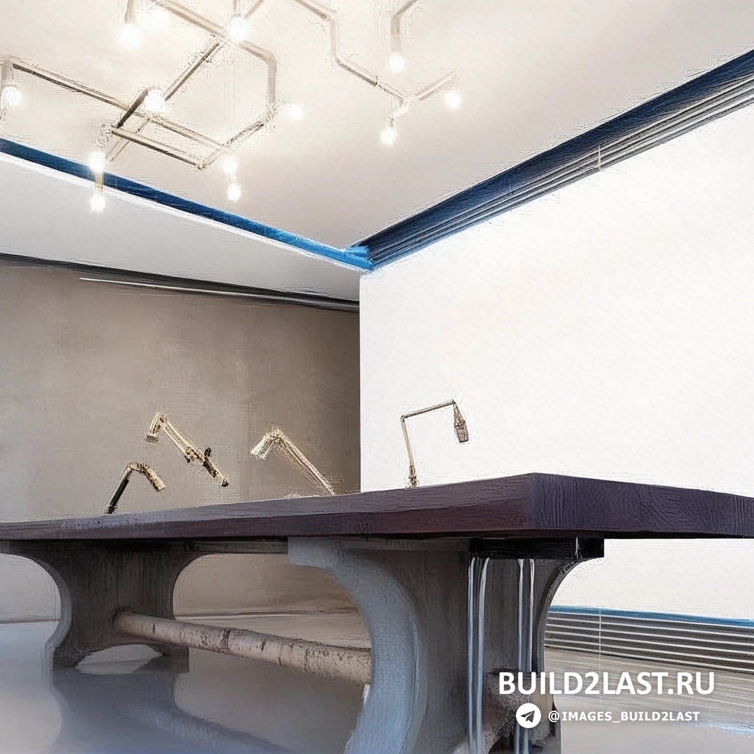 Процесс монтажа уникальных дизайнерских решений в интерьере