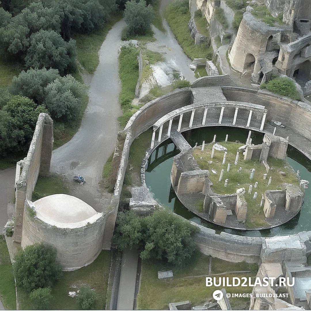Садово-парковый комплекс Виллы Адриана, Тиволи, Италия, Античная архитектура