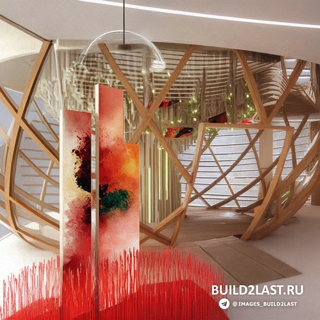 Сдержанный и элегантный дизайн павильона Азербайджана с акцентом на белые и бежевые оттенки, выполненный в эко-стиле.