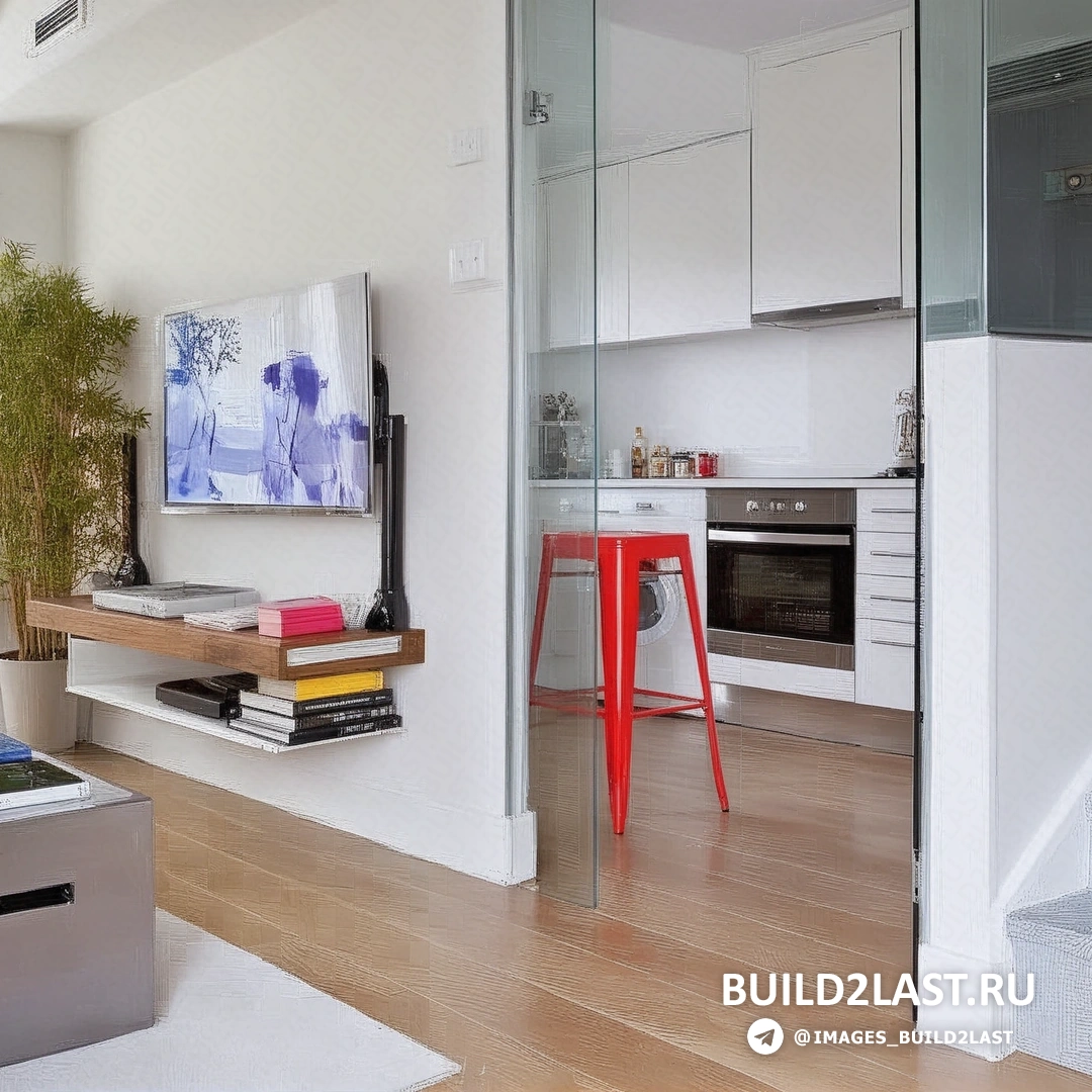 Современная гостиная с белыми стенами, прожекторами и минималистичной мебелью.