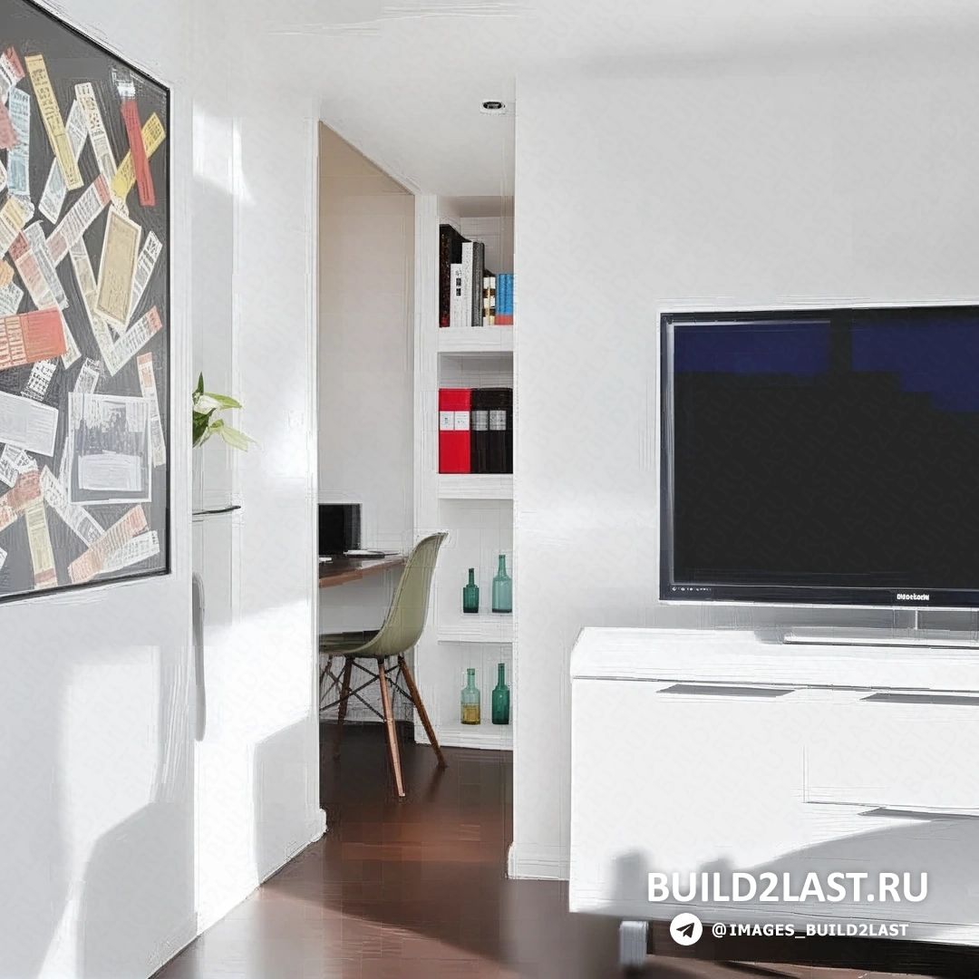 Терраса с термодеревом, стеклянными дверями, вазами и картинами на стенах.