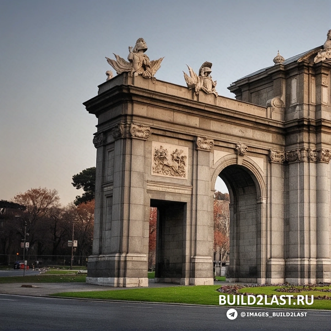 Триумфальная арка в Барселоне, Испания, мавританский стиль, кирпичная архитектура